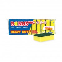 Bonus HoReCa mosogatószivacs, sárga-zöld, 10db