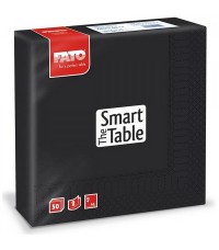 Fato Smart Table fekete szalvéta 33x33 cm 2rtg. 24 cs