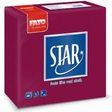 Fato Star bordó színű textilhatású szalvéta 38x38cm 2rtg. Fato Star bordó színű textilhatású szalvéta 38x38cm 2rtg.