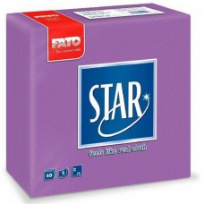 Fato Star lila textilhatású szalvéta 38x38cm 2rtg.