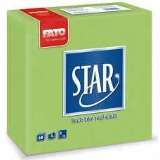 Fato Star zöldalma textilhatású szalvéta 38x38cm 2rtg.