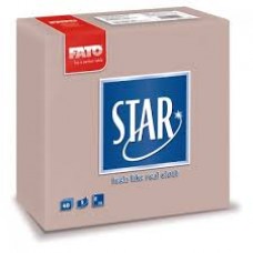 Fato Star galambszürke textilhatású szalvéta 38x38cm 2rtg.