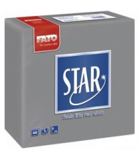 Fato Star szürke textilhatású szalvéta 38x38cm 2rtg. Fato Star szürke textilhatású szalvéta 38x38cm 2rtg.