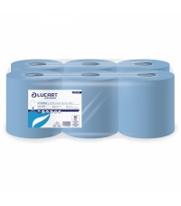 LUCART STRONG L-ONE MAXI BLUE 450 Tekercses törlőkendő,kék kéztörlő papír