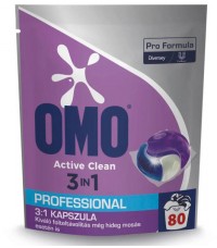 OMO Prof. Active Clean környeztbarát mosókapszula 80db fehér és színes ruhákhoz