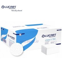 LUCART STRONG V150 V-hajtogatott kéztörlő hófehér 20cs.
