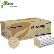 LUCART EcoNatural V 2 Környezetbarát V-hajtogatott kéztörlő 20cs