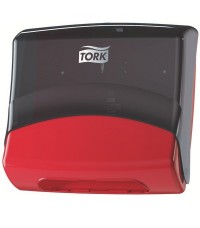 Tork W hajtogatott törlőpapír adagoló piros-fekete