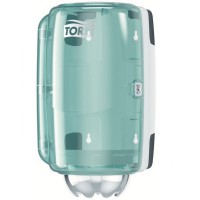 Tork Mini belsőmagos adagoló,fehér-türkiz kék