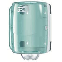 Tork adagoló belsőmag adagolású tekercsekhez, fehér-türkiz Tork adagoló belsőmag adagolású tekercsekhez, fehér-türkiz