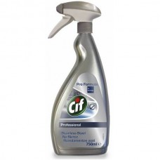 CIF Prof. Stainless Steel & Glass rozsdamentes acél- és üvegtisztítószer 750 ml 