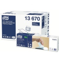 Tork adagolós szalvéta fehér, levélmintás Xpressnap(R)Premium Extra Soft 2rtg.N4
