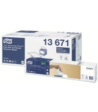 Tork adagolós szalvéta levélmintás Xpressnap(R) Snack Premium Extra Soft 2rtg.N10
