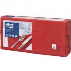 Tork szalvéta piros Lunch 33x33cm 2rtg.