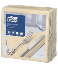 Tork szalvéta krémszínű Dinner Soft 39x39cm 3rtg.
