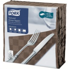 Tork szalvéta barna texturált Dinner 39,5x39cm 2rtg.