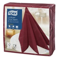 Tork Linstyle(R) szalvéta bordó Dinner 39x39cm 1rtg.