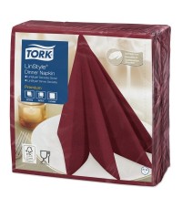 Tork Linstyle(R) szalvéta bordó Dinner 39x39cm 1rtg.